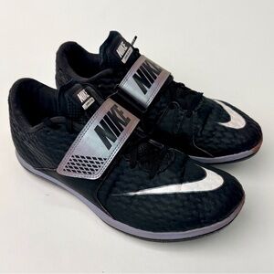 Nike Black high jump black and Silver Shoes with Strap